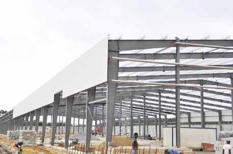Charpente métallique de 8 750 m² pour TOP FOODS